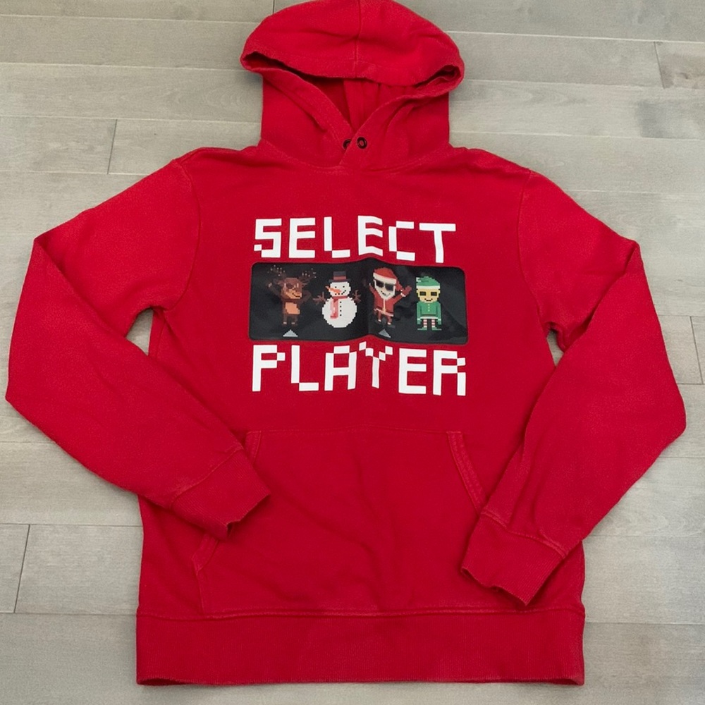 H&M Christmas/Minecraft hoodie kids size 12